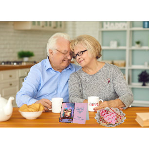 Uil liefde is lieve Valentijnsdag Feestdagen Kaart