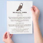 Uil Logo, Reclame voor juridische diensten Flyer (Hand)