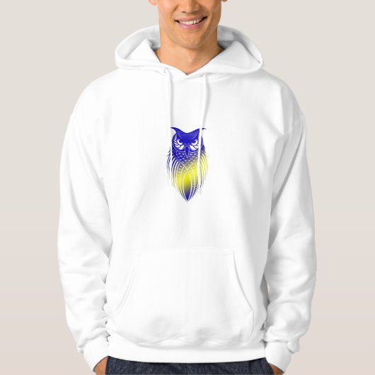 Uil Mark Stijlvol Hoodie (Voorkant)