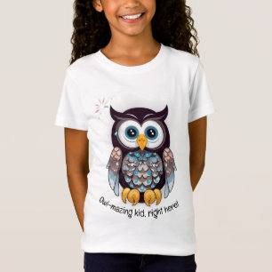 Uil-mazing kind, hier! v7   T-shirt voor meisjes