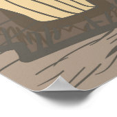 Uil met maan poster (Hoek)