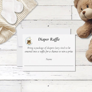 Uil Moon Blue Schattigee Sterren Baby DoucheLuier  RSVP Kaartje