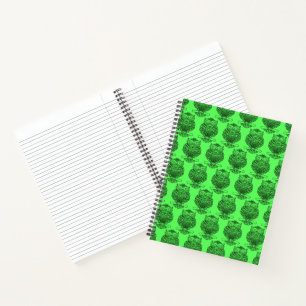 Uil (neon groen) - Notitieboek