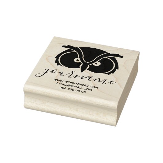 Uil ogen logo 	rubberstempel (Stempel)