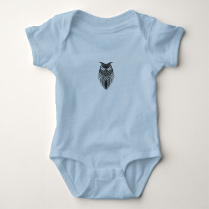 Uil ontwerp baby romper