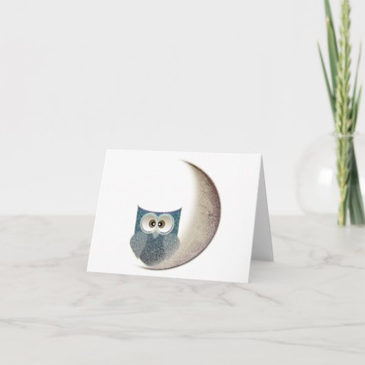 Uil op de Maan Kaart (Voorkant)