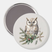 Uil op tak magneet (Voorkant / Achterkant)