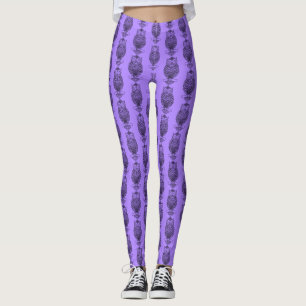 Uil (paars) - Leggings