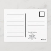 Uil (paarse) - Briefkaart (Achterkant)