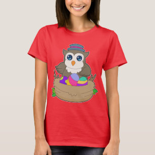 Uil Paaseieren Nest T-shirt