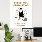 Uil Preschool / Kindergarten Afstuderen Ceremonie Poster (Thuiskantoor)