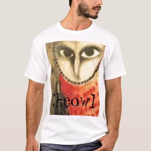 uil psycho, theowl t-shirt (Voorkant)
