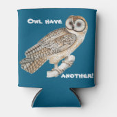 Uil Pun Schattigee Koelbox in Blauw Blikjeskoeler (Voorkant)