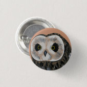 Uil Ronde Button 3,2 Cm (Voorkant /achterkant)