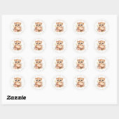 Uil ronde Stickers (Vel)