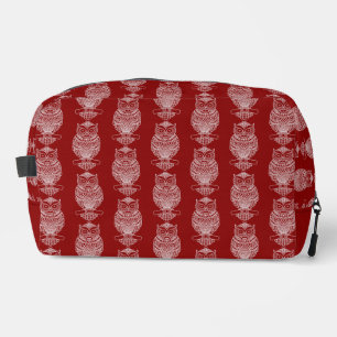 Uil (rood) - Dopp Kit Toilettasje