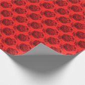 Uil (rood) - Inpakpapier (Hoek)