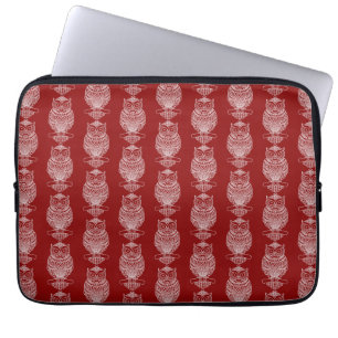 Uil (rood) - Laptophoes Laptop Sleeve