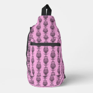 Uil (roze) - Schoudertas Sling Bag