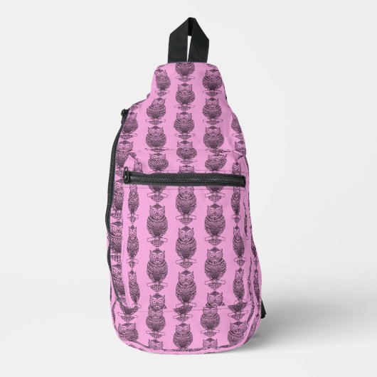 Uil (roze) - Sling Bag (Voorkant)