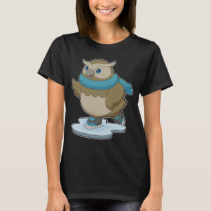 Uil Schaatsen Ice schaatsen T-shirt