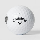 Uil schets cartoon golfballen (Logo)