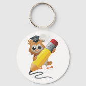 Uil Schrijft Sleutelhanger (Voorkant)