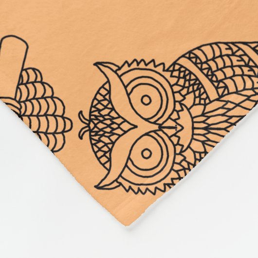 Uil (sinaasappel) - Sherpa Deken (Hoek)