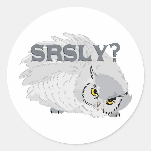 Uil SLY? Ronde Sticker (Voorkant)