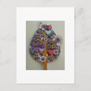 uil-stamboom briefkaart