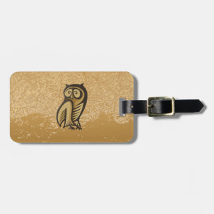 Uil Symbool Kleur Bagagelabel