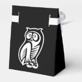 Uil Symbool Wit Bedankdoosjes (Achterkant)