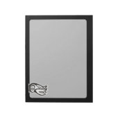Uil Symbool Wit Notitieblok (Gedraaid)