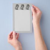 Uil Symbool Zwart Flyer (Hand)