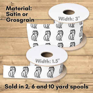 Uil Symbool Zwart Lint