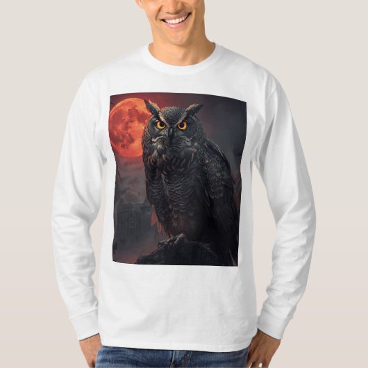 uil t-shirt (Voorkant)