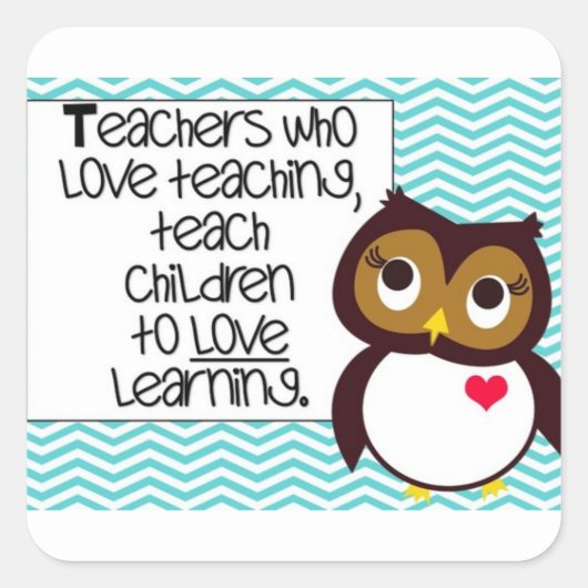 Uil Teacher Sticker (Voorkant)