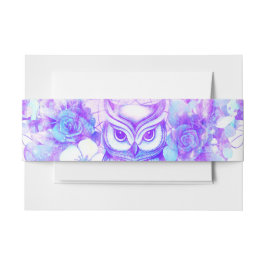 Uil Totem Dreamcatcher Bloemenveer Paarse Uitnodigingen Wikkel