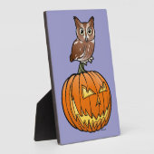 Uil van de Doordringende kreet van Halloween de Oo Fotoplaat (Zijkant)