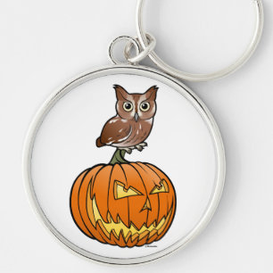 Uil van de Doordringende kreet van Halloween de Sleutelhanger