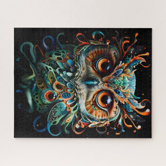 Uil van wijsheid legpuzzel (Horizontaal)