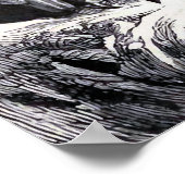 "Uil" Vintage Illustratie Poster (Hoek)