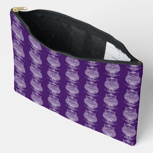 Uil (violet) - Accessoirezak Etui (Open)