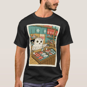 Uil Vismarkt Illustratie T-shirt