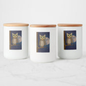 uil voedselcontainer etiket (Flessen)