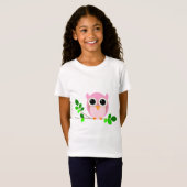 Uil, vogel, tak t-shirt (Voorkant volledig)