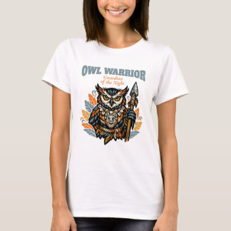 Uil Warrior, Beschermer van de Nacht Haar Cadeau T-shirt