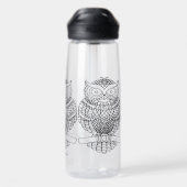 Uil - waterfles (750ml) (Achterkant)