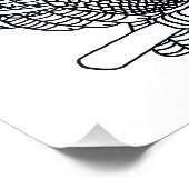 Uil (wit) - Fotoprint Foto Afdruk (Hoek)