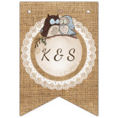 Uil Zal Je Altijd Liefhebben Casual Bruiloft Net G Vlaggetjes (Tweede vlag)